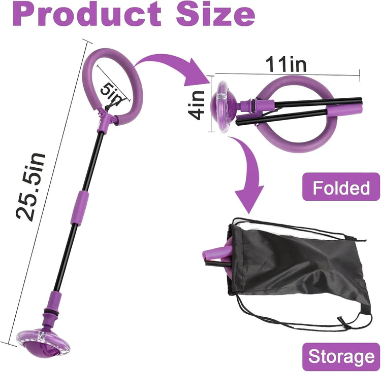 Portable Foldable Colorful Flash Wheel Swing Skip Ball, Kids Toys for Girls & Boys, Sports Fitness for Kids & Adults. Gifts