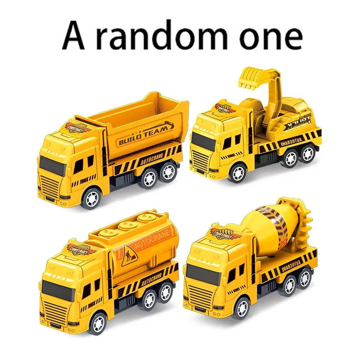 1 Pc Educational Cars Children Kid Pull Back Toy Warrior Engineering Vehicle Model Four Mini Cars