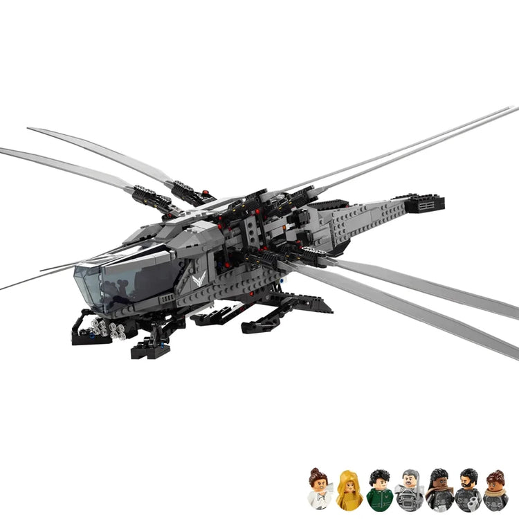 1369PCS Ideas Dune Atreides Royal Ornithopter Helicopter Building Blocks 10327 Construction Bricks Set Toy For Children Kids