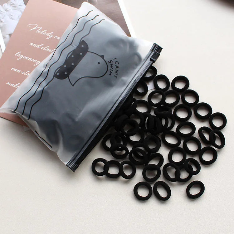 100 Pieces/pack Children's Hair Rings Baby Free Rubber Bands High Elasticity Basic Tie Girl Headband Accessories Super Soft