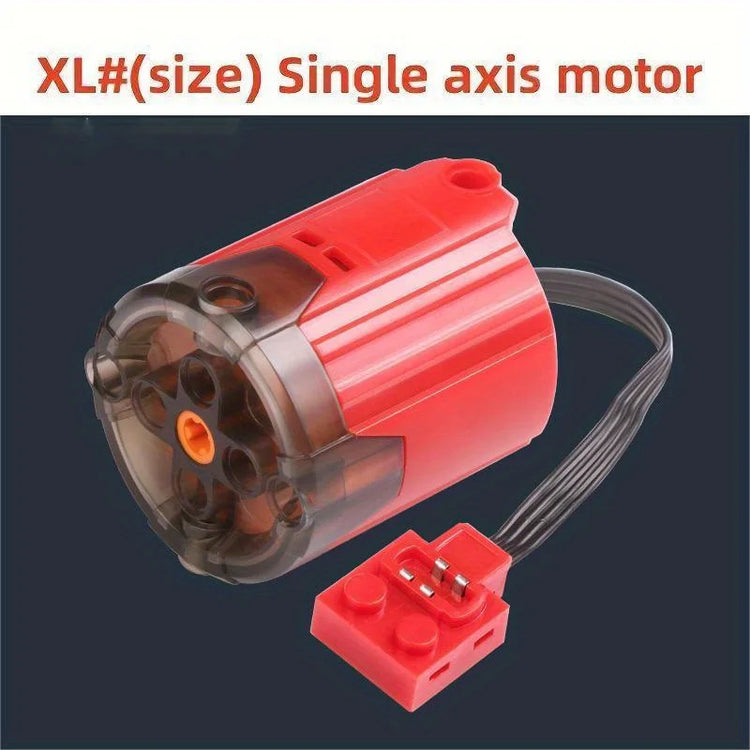 Electric Motor Set the Car Remote Control Battery Box Switch with Led Light Power Function MOC Building Blocks Cars Motor Toys