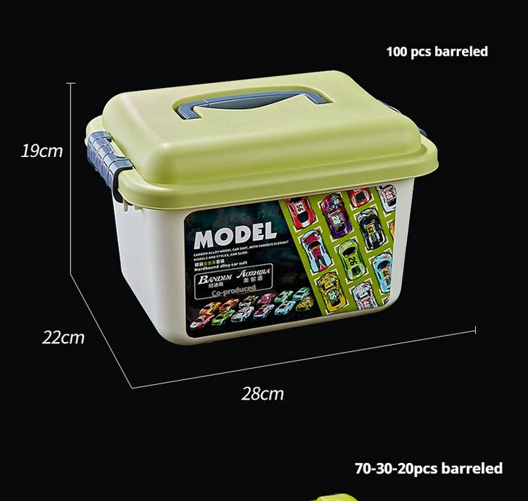 30PCS 50PCS Mini Alloy Car Model Set with Storage Box Diecast Cars Toys for Boys Sliding Inertia Vehicle Children Toy Kit Gifts