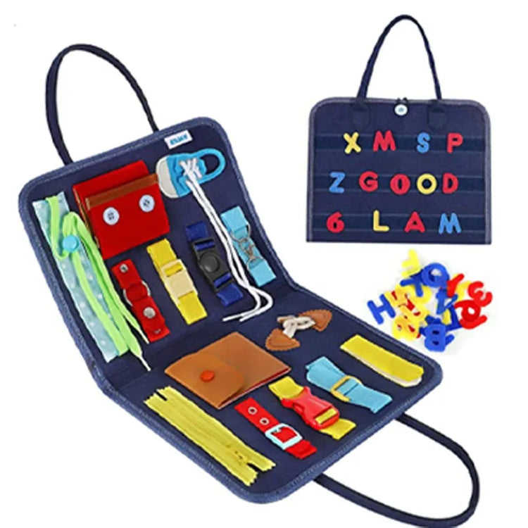 WonderPlay™ Travel Busy Board – Montessori Sensory Toy for Toddlers