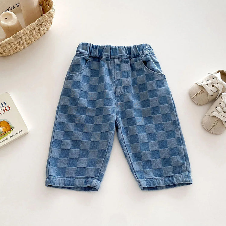 MILANCEL Solid Kids Pants for Boys and Girls Four Seasons Elastic Waist Casual Toddler Baby Trousers Clothes for 1-6 Years