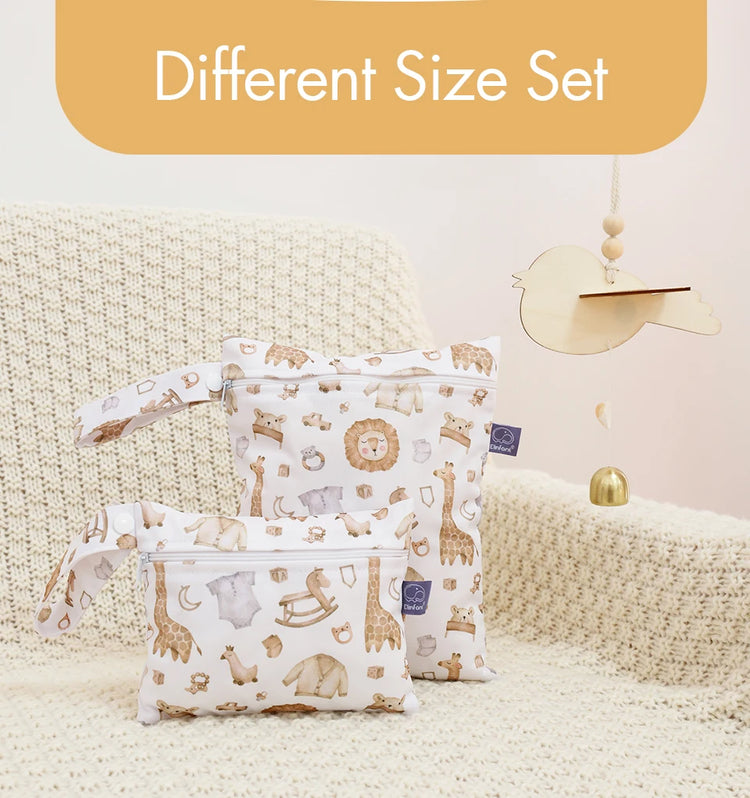 Elinfant 3PCS Travel Wash Cosmetic Bag Waterproof Diaper Bag Portable Storage Bag