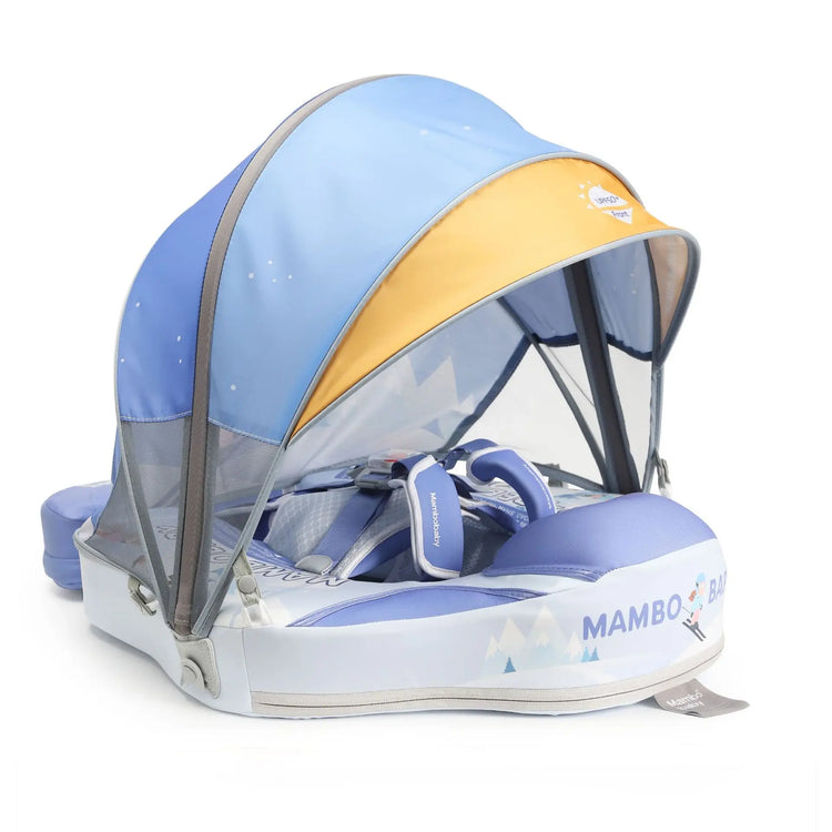 Water Toys Baby Swim Rings Non Inflatable Waist Ring With Sunshade Floating Boards Use For 3-24 Months Age Boys Girls