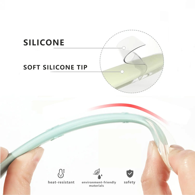 Baby Silicone Soft Spoon Training Feeding Spoons for Children kids Infants Temperature Sensing