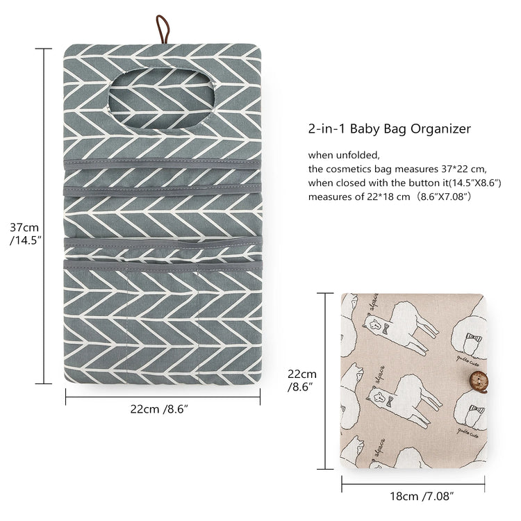 Baby Bag Organizer Portable Baby Wash Bag Go Out Stroller Mini Diaper Bag Pouches Travel Gear Foldable Newborn Baby Essentials