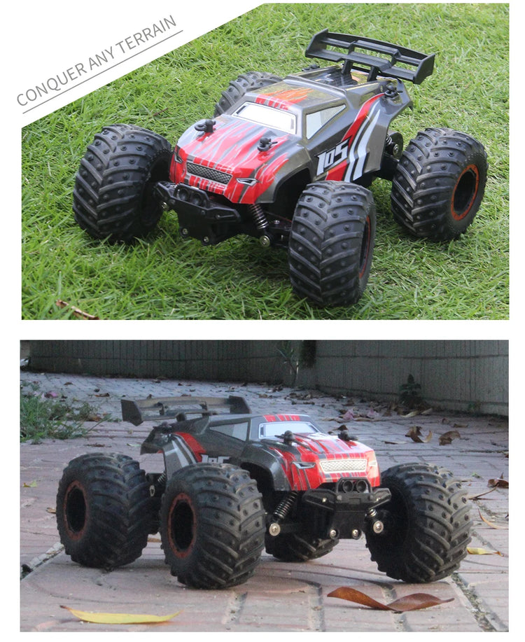 JJRC Q105 1:18 Remote Control Car 25KM/h With Led Lights 2.4G Inductor RC Off-Road Cars High Speed Brushless Motor Children Toys