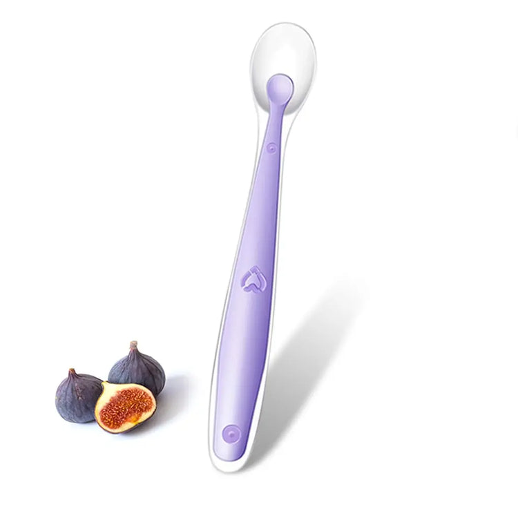 Baby Silicone Soft Spoon Training Feeding Spoons for Children kids Infants Temperature Sensing