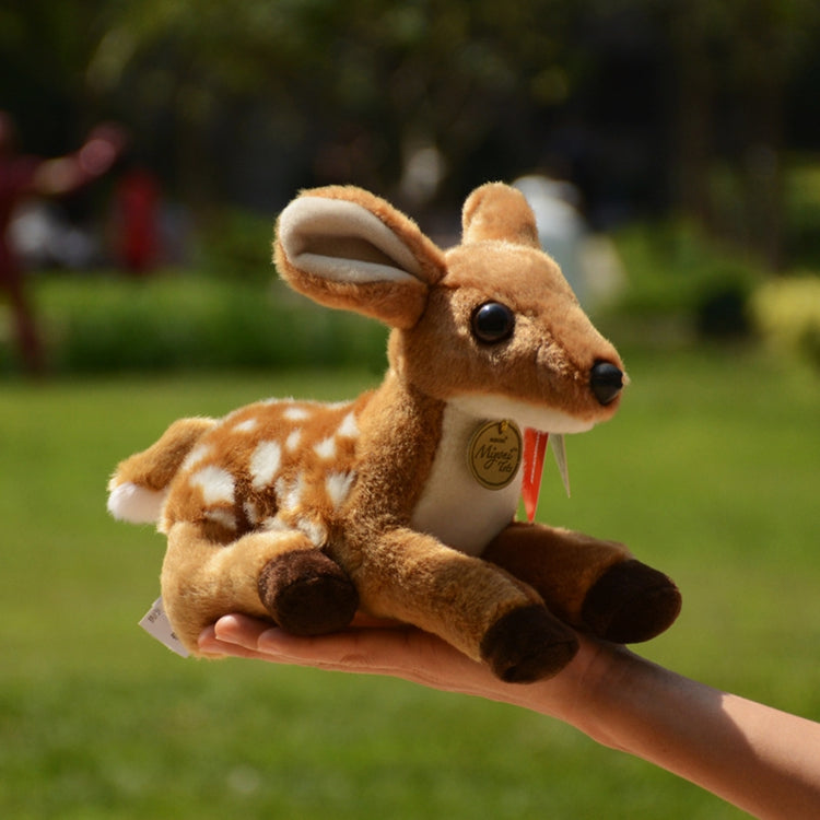 Q0KB Cartoon Sika Deer Short Plush for DOLL Delicate Craft for 6-8 Year Old Kids Relieve Stress Party Favor Girls Gift Suppli