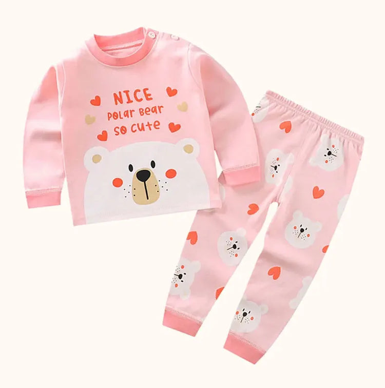 Children Kids Clothes Sets Boys Girls Suit Pajamas Clothinng Pants Cartoon Autumn Winter Sleepwear Outfits