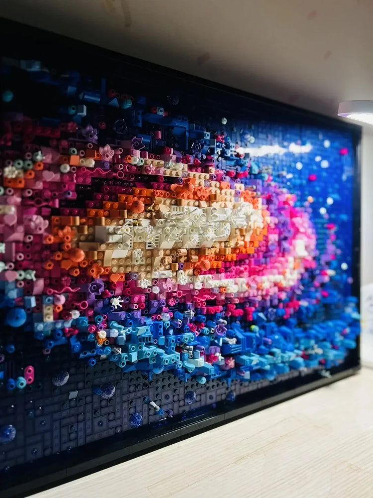 3091pcs Moc 31212 The Milky Way Galaxy 3D Art Mural Building Blocks Sets Diy Creative Decorate Bricks Toys Kids Educational Gift