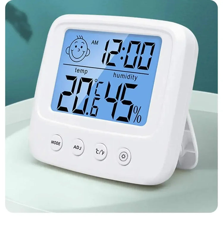 1pc New LCD Digital Temperature Baby Room Humidity Meter Backlight Home Indoor Electronic Hygrometer Thermometer Weather Station