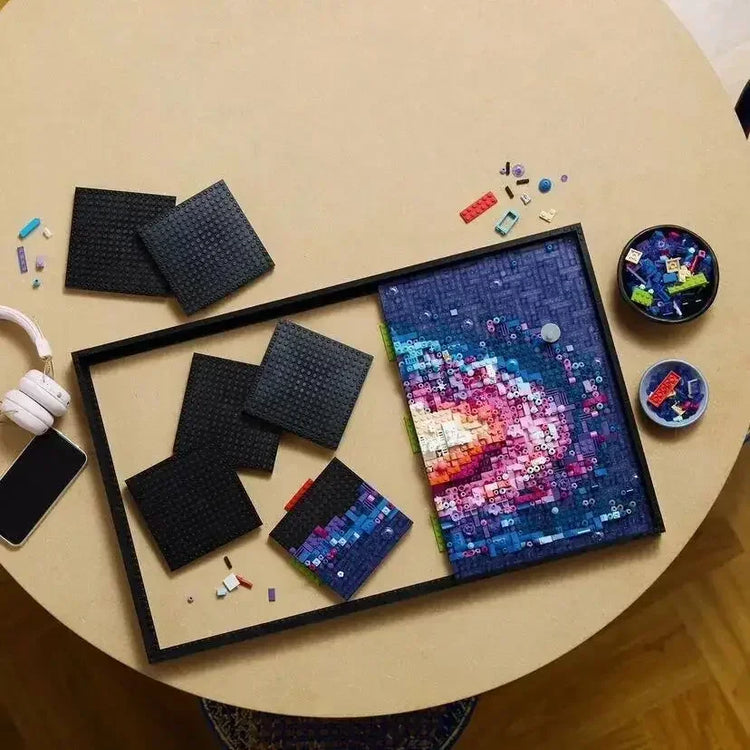 3091pcs Moc 31212 The Milky Way Galaxy 3D Art Mural Building Blocks Sets Diy Creative Decorate Bricks Toys Kids Educational Gift
