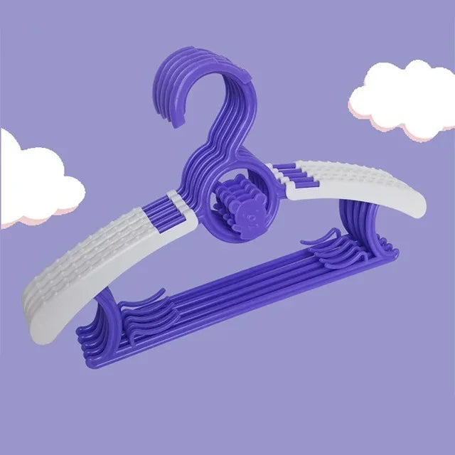 Non-slip Baby Clothes Hanger Adjustable Storage Hangers Cute Kids Clothes Organizer Closet Children Baby Coats Rack