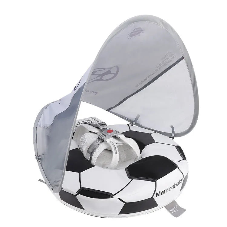 Water Toys Baby Swim Rings Non Inflatable Waist Ring With Sunshade Floating Boards Use For 3-24 Months Age Boys Girls
