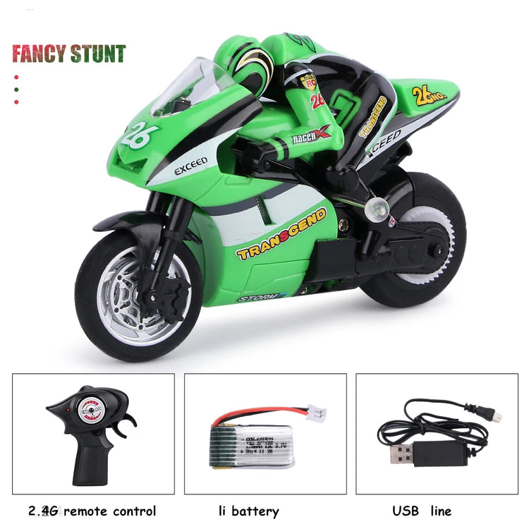 Mini RCMotorcycle small toys Kids Motorcycle Electric Remote Control Car mini motorcycle Recharge 2.4Ghz Racing Motorbike Toys