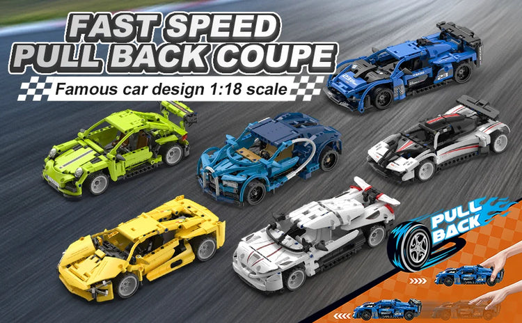 City Speed Car Building Blocks 451PCS Luxury Auto Racing Vehicle with Super Racers Bricks Toys for Children Boy Gift