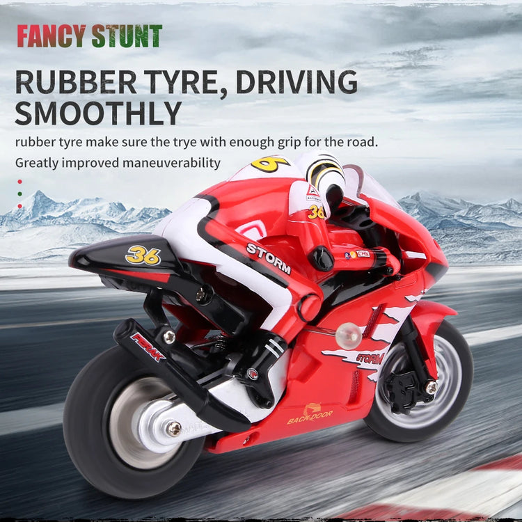 Mini RCMotorcycle small toys Kids Motorcycle Electric Remote Control Car mini motorcycle Recharge 2.4Ghz Racing Motorbike Toys