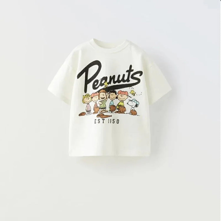 Fashion Brand Design Children T-shirt Summer Clothing Cartoon Short-sleeved Top Kids Boys Clothes Crewneck Pullover T Shirts
