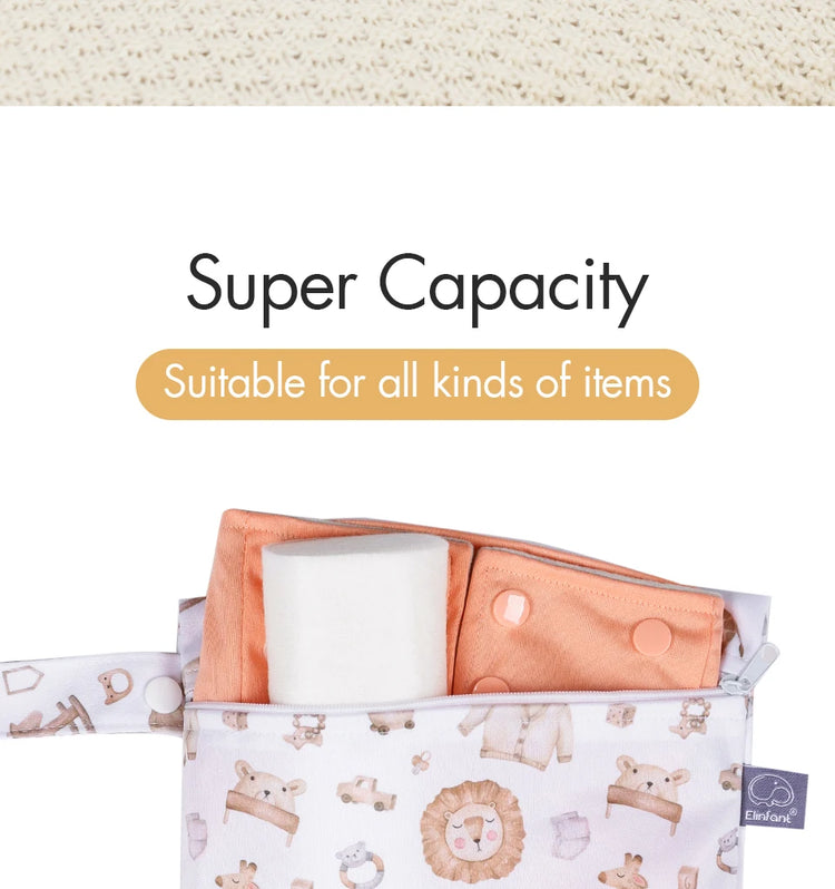 Elinfant 3PCS Travel Wash Cosmetic Bag Waterproof Diaper Bag Portable Storage Bag