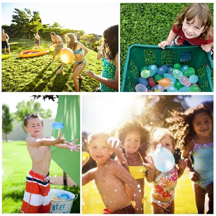 111pcs/bag Filling Water Balloons Funny Summer Outdoor Toy Balloon Bundle Water Balloons Bombs Novelty Gag Toys For Children