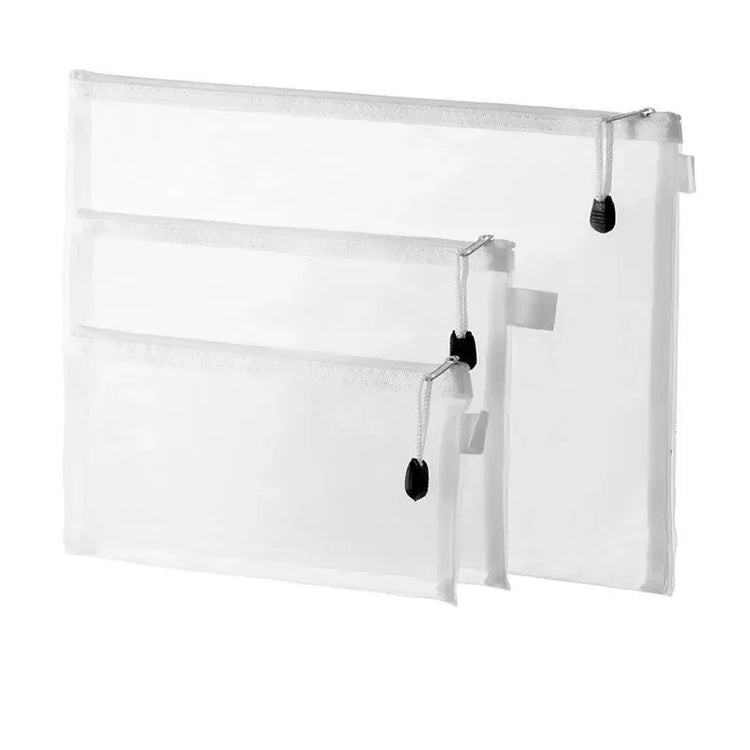 3pcs Toy storage bag 1pc building block puzzle sub-package bag children small particle zipper transparent finishing storage box