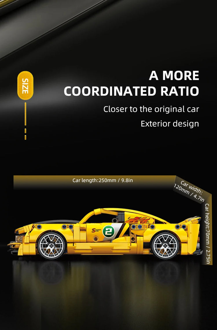 City Speed Car Building Blocks 451PCS Luxury Auto Racing Vehicle with Super Racers Bricks Toys for Children Boy Gift