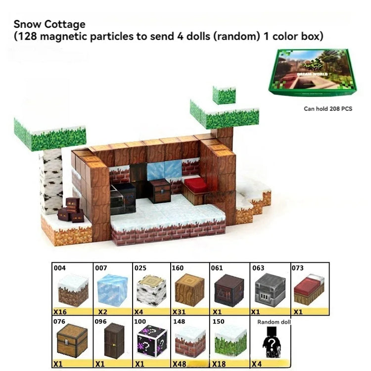 Creative Street View Magnetic Building Block Bricks My Famous Scene World Architectural Kit DIY Model Kids Tech Toy for Kid Gift