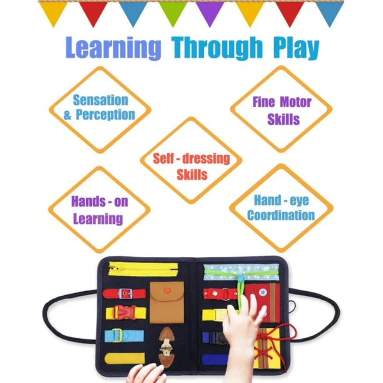WonderPlay™ Travel Busy Board – Montessori Sensory Toy for Toddlers