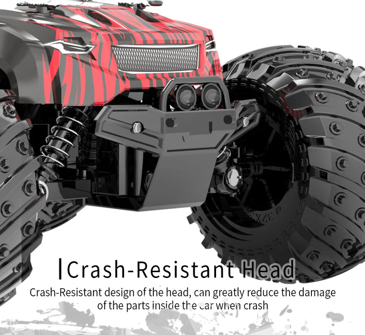 JJRC Q105 1:18 Remote Control Car 25KM/h With Led Lights 2.4G Inductor RC Off-Road Cars High Speed Brushless Motor Children Toys
