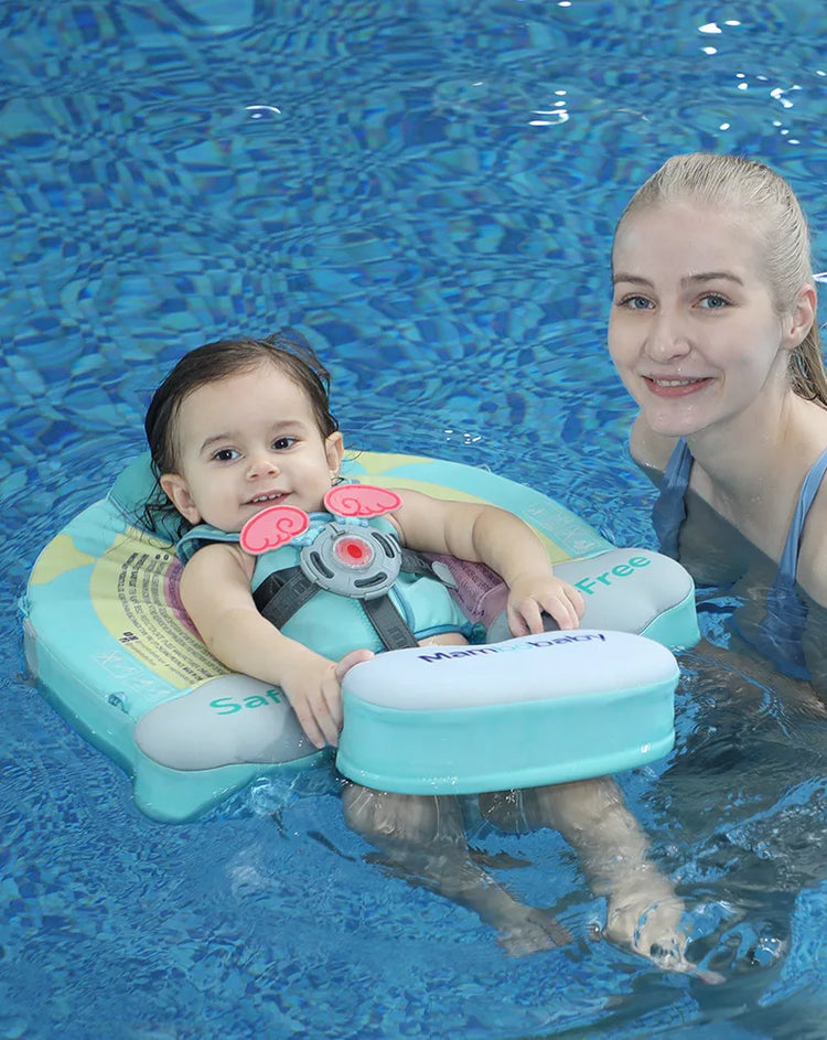 Water Toys Baby Swim Rings Non Inflatable Waist Ring With Sunshade Floating Boards Use For 3-24 Months Age Boys Girls