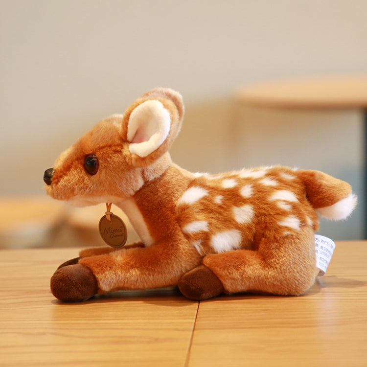 Q0KB Cartoon Sika Deer Short Plush for DOLL Delicate Craft for 6-8 Year Old Kids Relieve Stress Party Favor Girls Gift Suppli