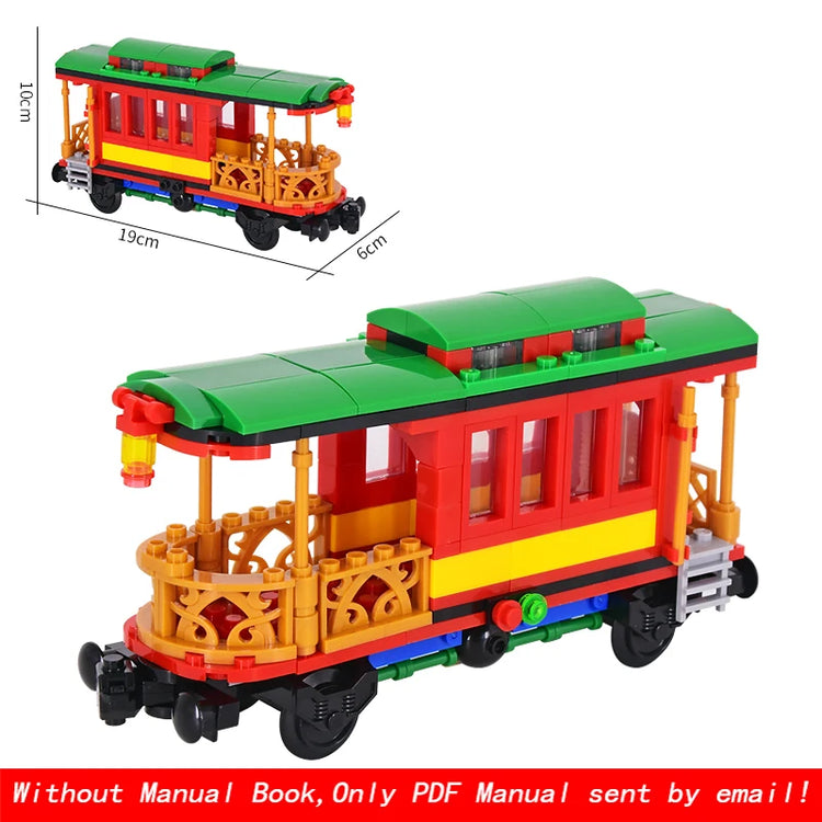 MOC City Creative Idea Technical Train Base Wheel Carriage Building Blocks Bricks Assembled DIY Toys for Kids Christmas giftS