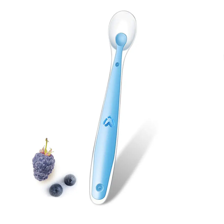 Baby Silicone Soft Spoon Training Feeding Spoons for Children kids Infants Temperature Sensing