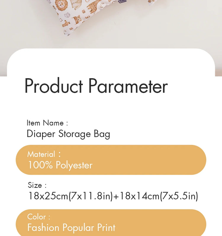 Elinfant 3PCS Travel Wash Cosmetic Bag Waterproof Diaper Bag Portable Storage Bag