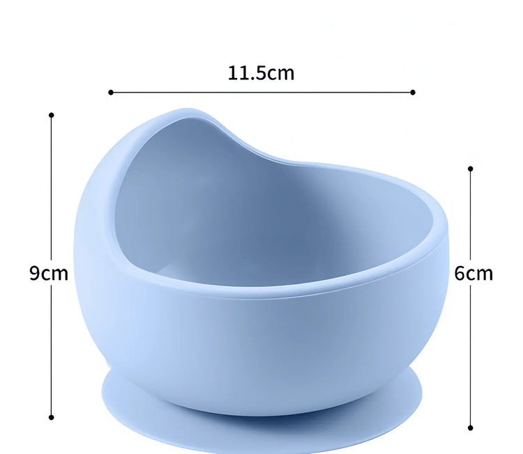 Children Silicone Suction Cup Bowl Feeding Tableware Infant Non-slip Training Learning to Eat Bowl Baby Complementary Bowl