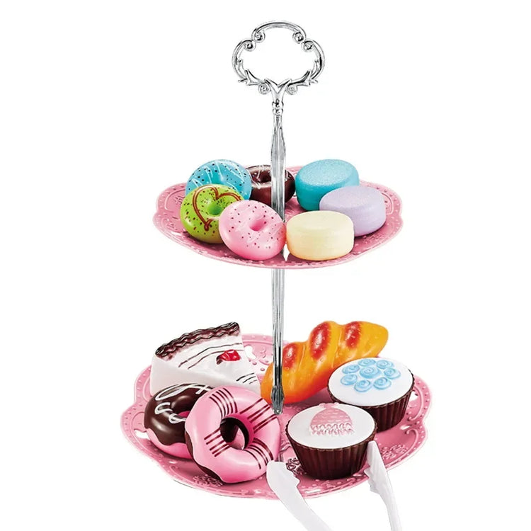 Pretend Play Simulation Coffee Set Tableware Play House/Outdoor Kitchen DIY Afternoon Tea Game Toy For Children Kids Gift