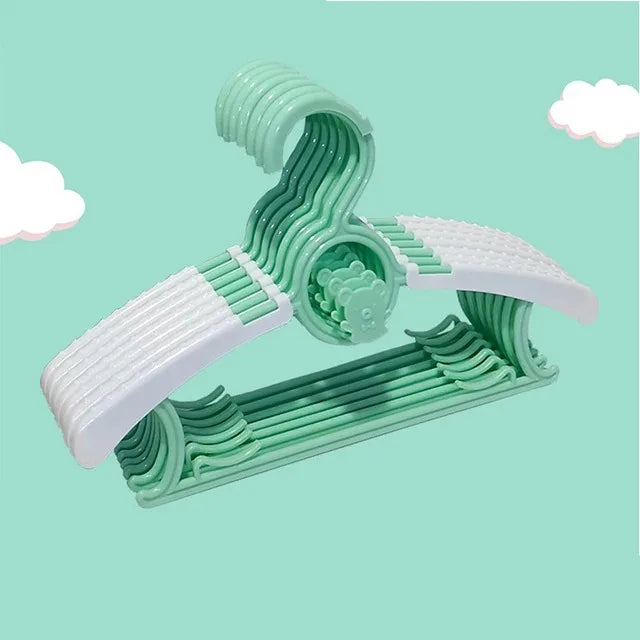 Non-slip Baby Clothes Hanger Adjustable Storage Hangers Cute Kids Clothes Organizer Closet Children Baby Coats Rack