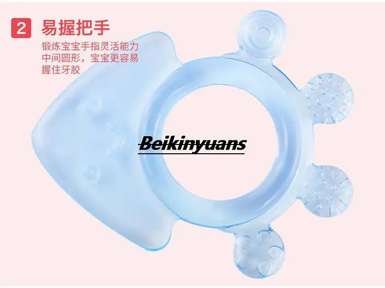 Baby Teeth Grinder Baby Soft Teeth Gum Pure Silicone Bite Gum Toys for 3-24 months