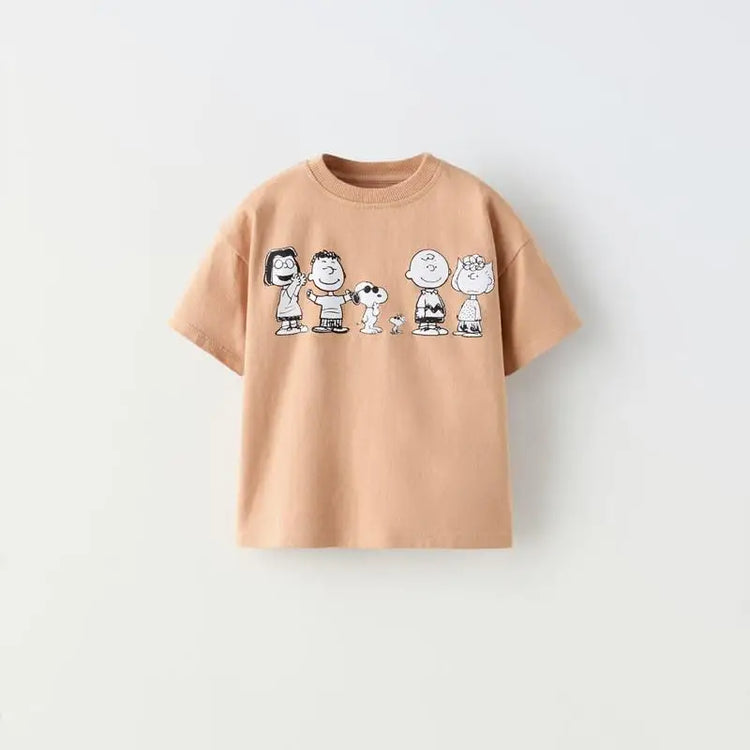 Fashion Brand Design Children T-shirt Summer Clothing Cartoon Short-sleeved Top Kids Boys Clothes Crewneck Pullover T Shirts