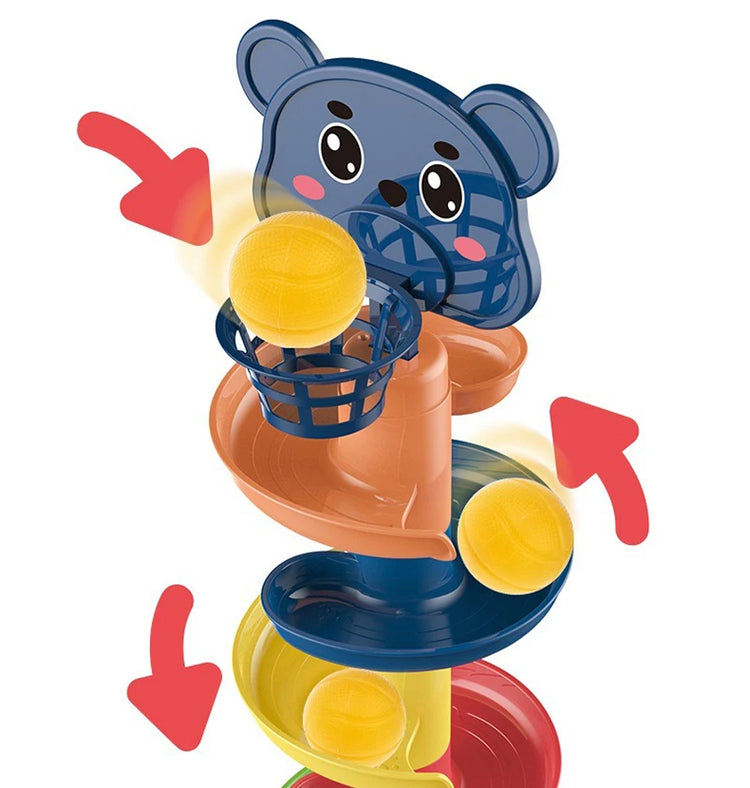 Montessori Toys Baby 0 12 24 36 Months Track Rolling Ball Push Pop Sliding Ball Early Education Toys For Kids Children Sensory