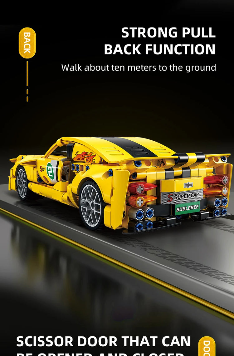 City Speed Car Building Blocks 451PCS Luxury Auto Racing Vehicle with Super Racers Bricks Toys for Children Boy Gift
