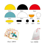 50pcs Animal Wooden Board Set Colorful Baby Educational Wooden Toy for Children Learning Developing Toys