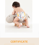 Happyflute 4Pcs/Set Eco-Friendly Cloth Diaper Ecological Reusable Baby Diapers