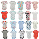 1-2 Pieces Baby Bodysuit For Newborns Summer Baby Romper Girl/Boy Clothes 0-12M Newborn Clothing Infant Soft Tight Baby Clothes
