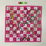 Snake Ladder Board Game Set Flight Chess Educational jogos juegos oyun Portable Family Party Games Funny Toys for Kids Adults
