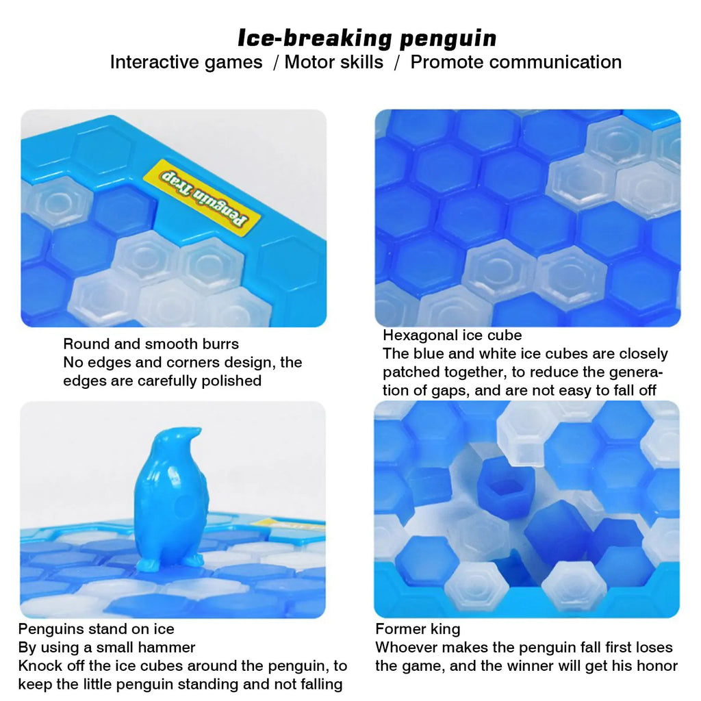Funny Penguin Trap Board Game Dont Break The Ice Game Toys for Children Adults Interactive Christmas Birthday Party Game Toys