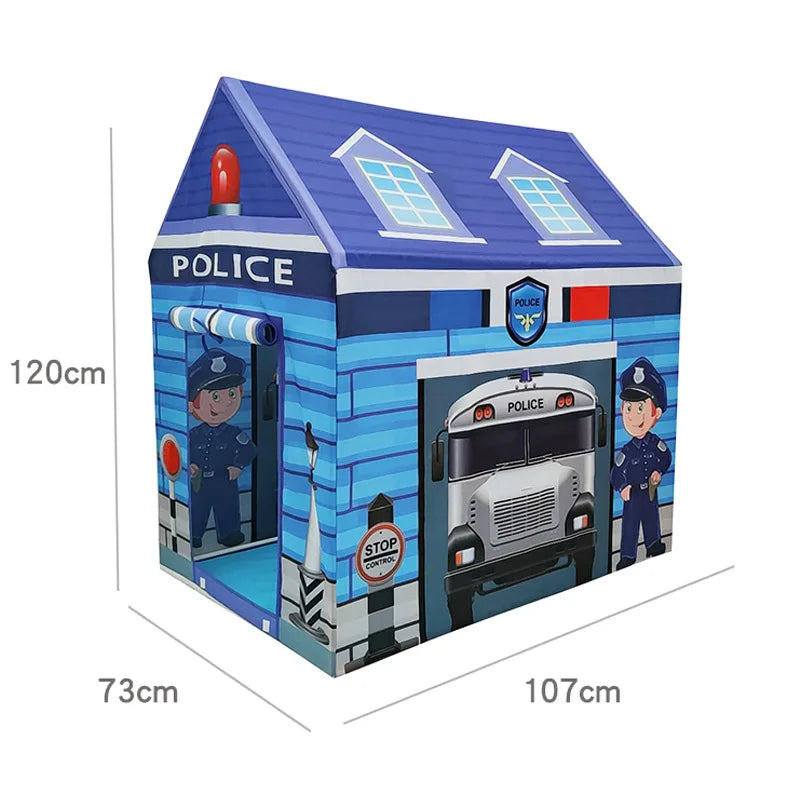 [TML] 120*107cm indoor Game Room Colorful police children tent Kids Playhouse Princess castle Play house travel tent outdoor toy